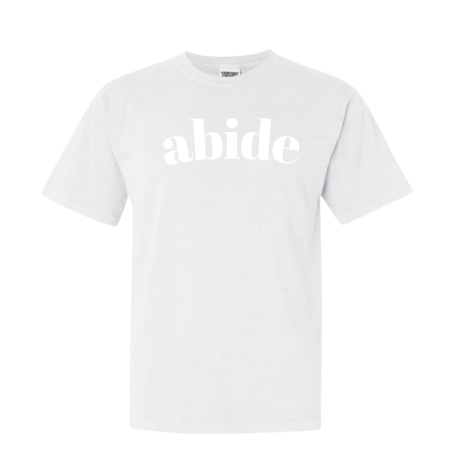 TGC White Comfort Color T-Shirts- Block font