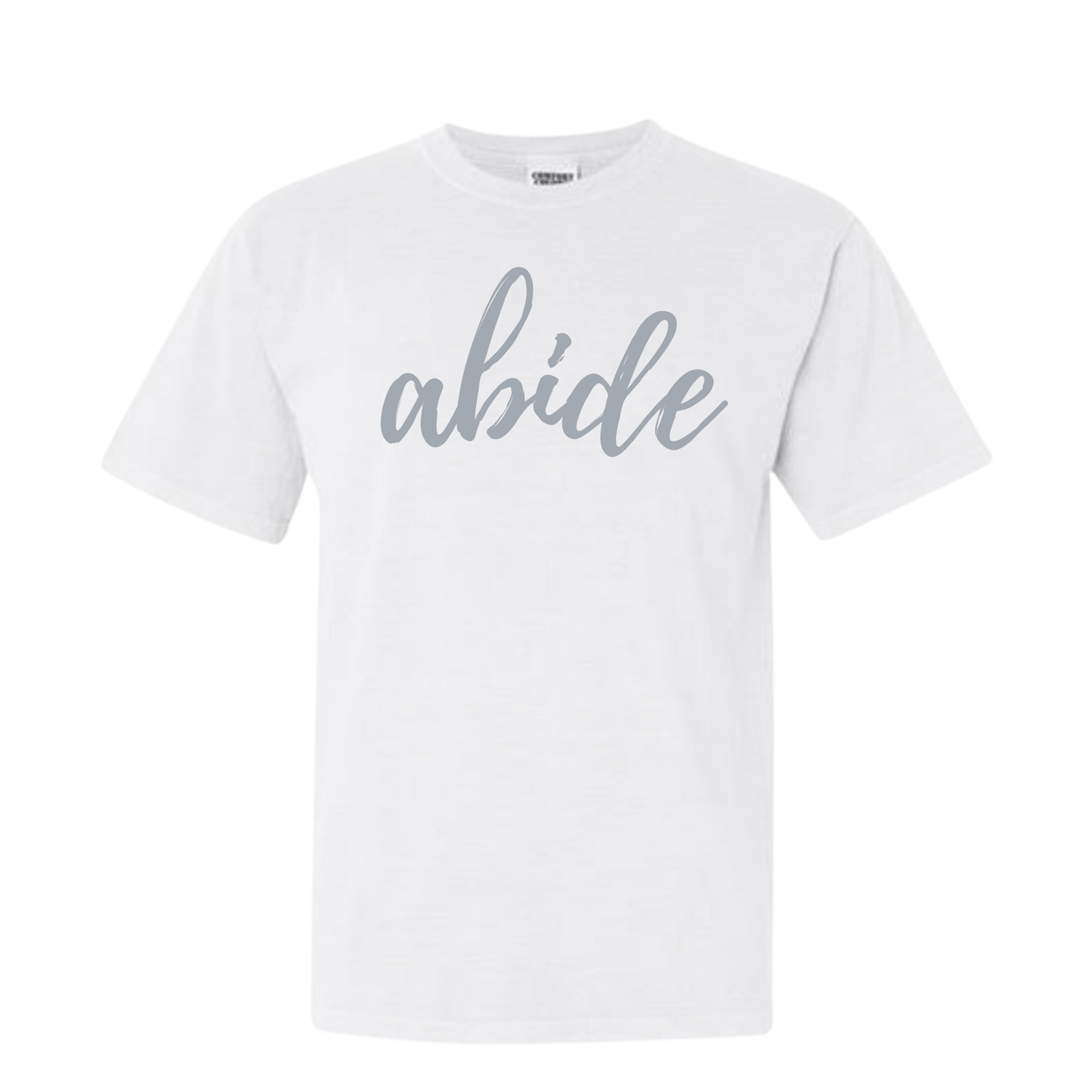 TGC White Comfort Color T-Shirts- Script font