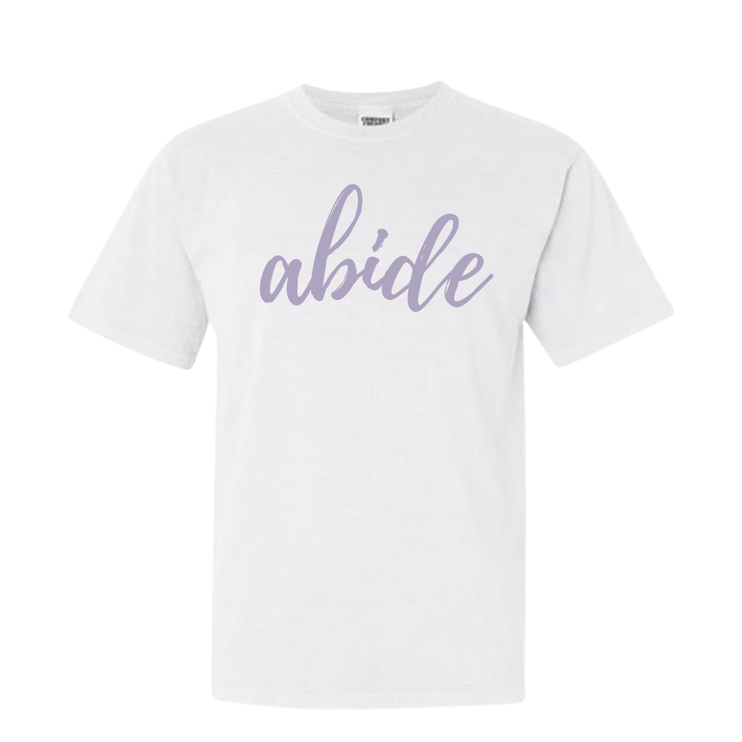 TGC White Comfort Color T-Shirts- Script font