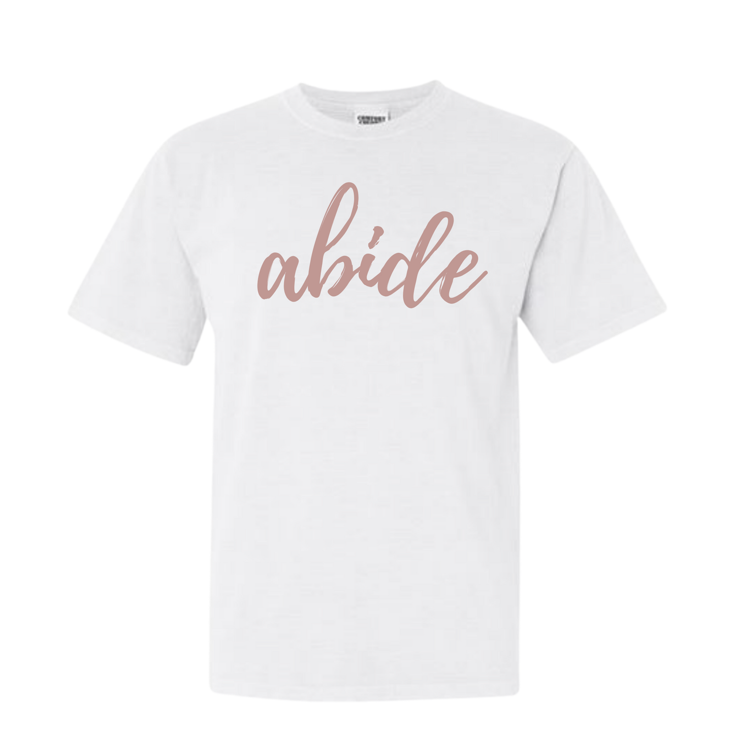 TGC White Comfort Color T-Shirts- Script font