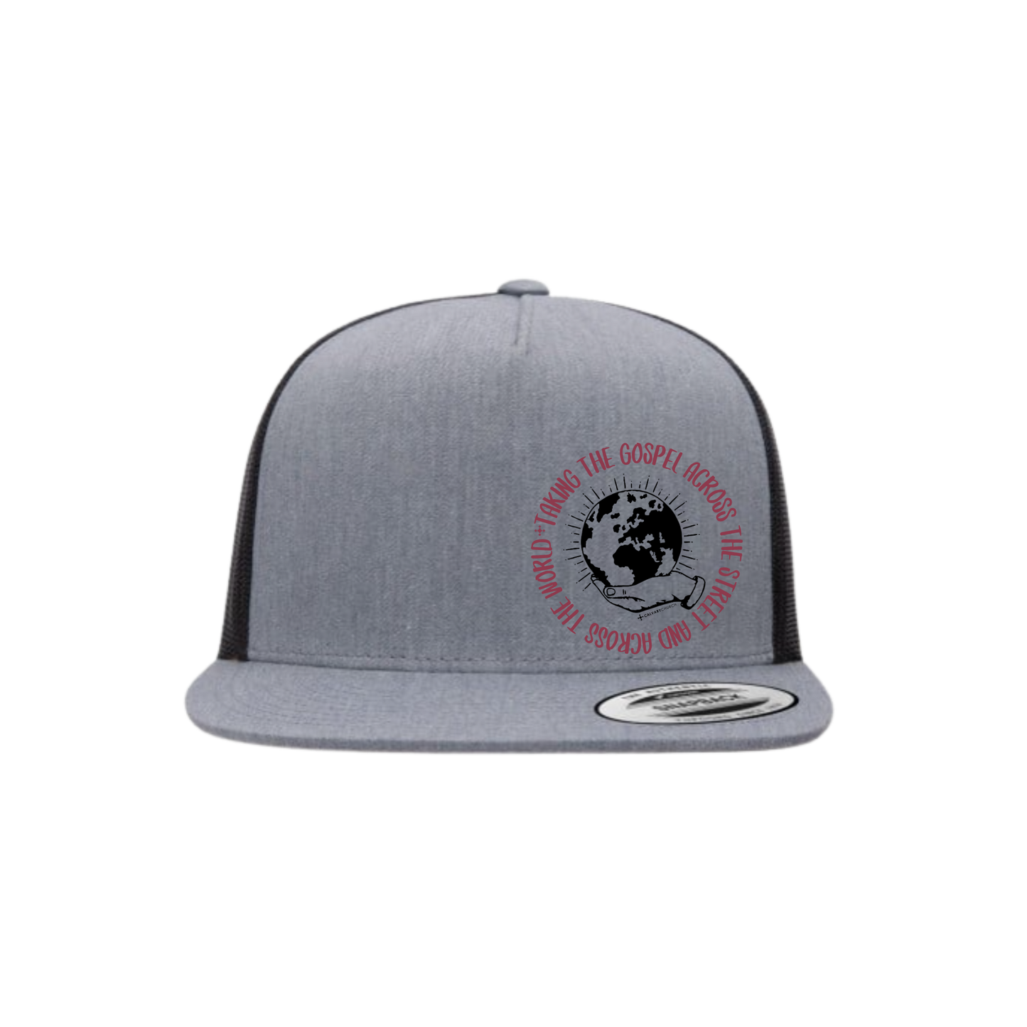 Taking the Gospel- Gray/ Black Hat - Red Design