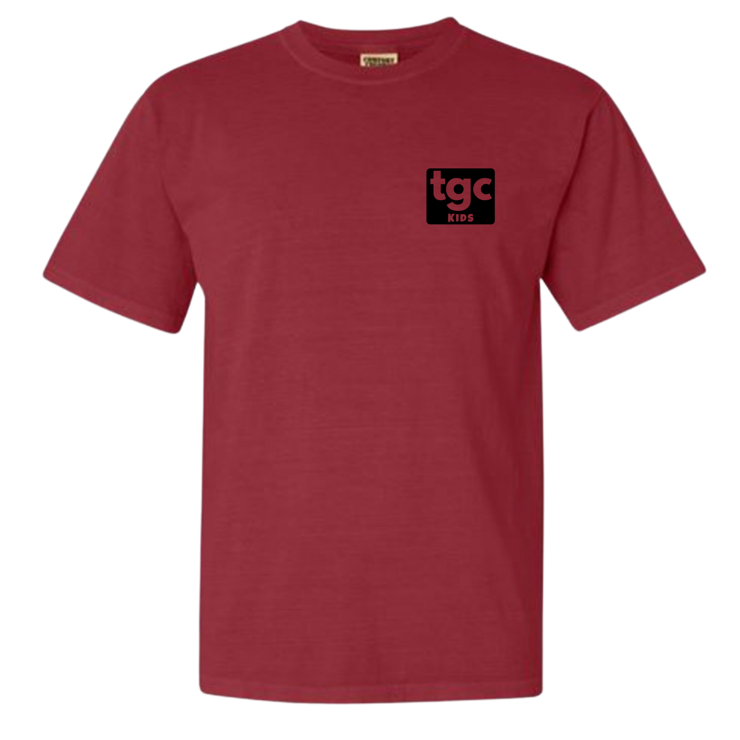 TGC Kids- Crimson Comfort Color T-Shirts - Logo