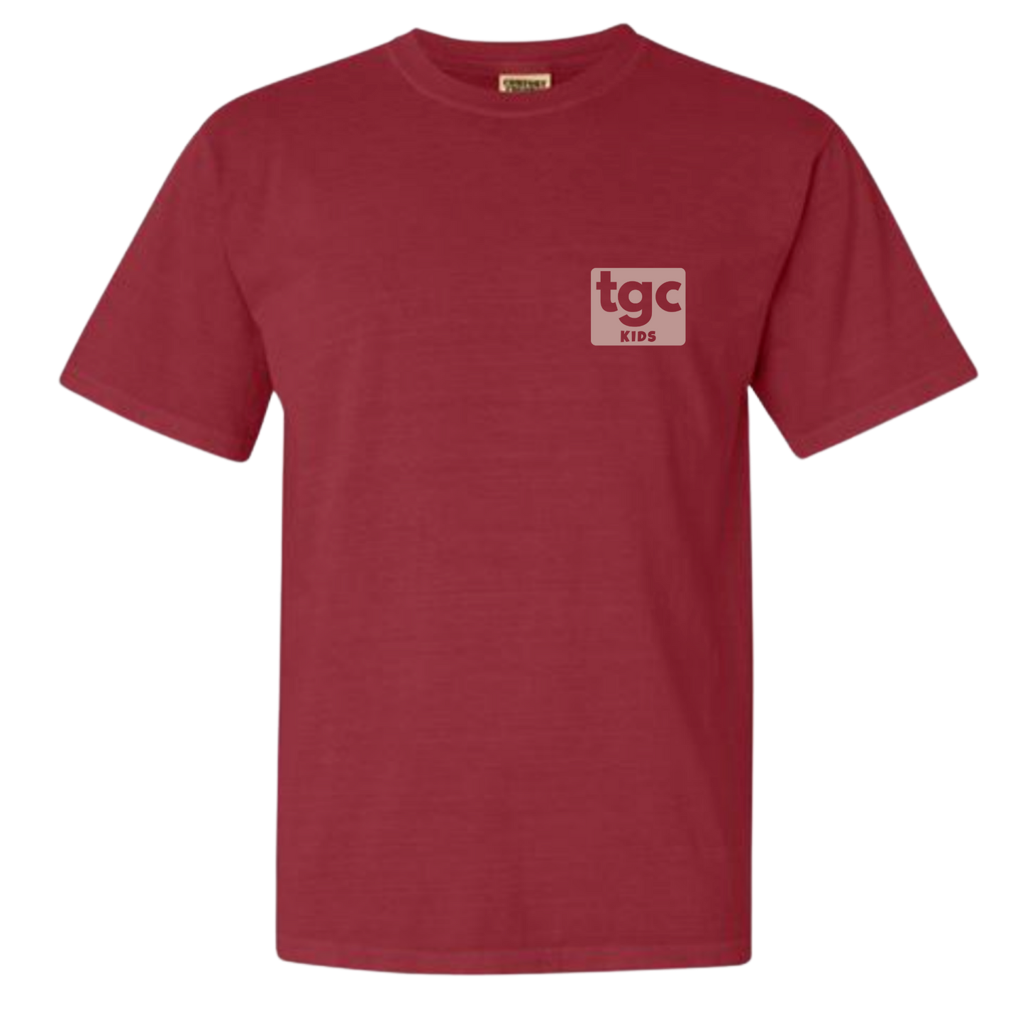 TGC Kids- Crimson Comfort Color T-Shirts - Logo