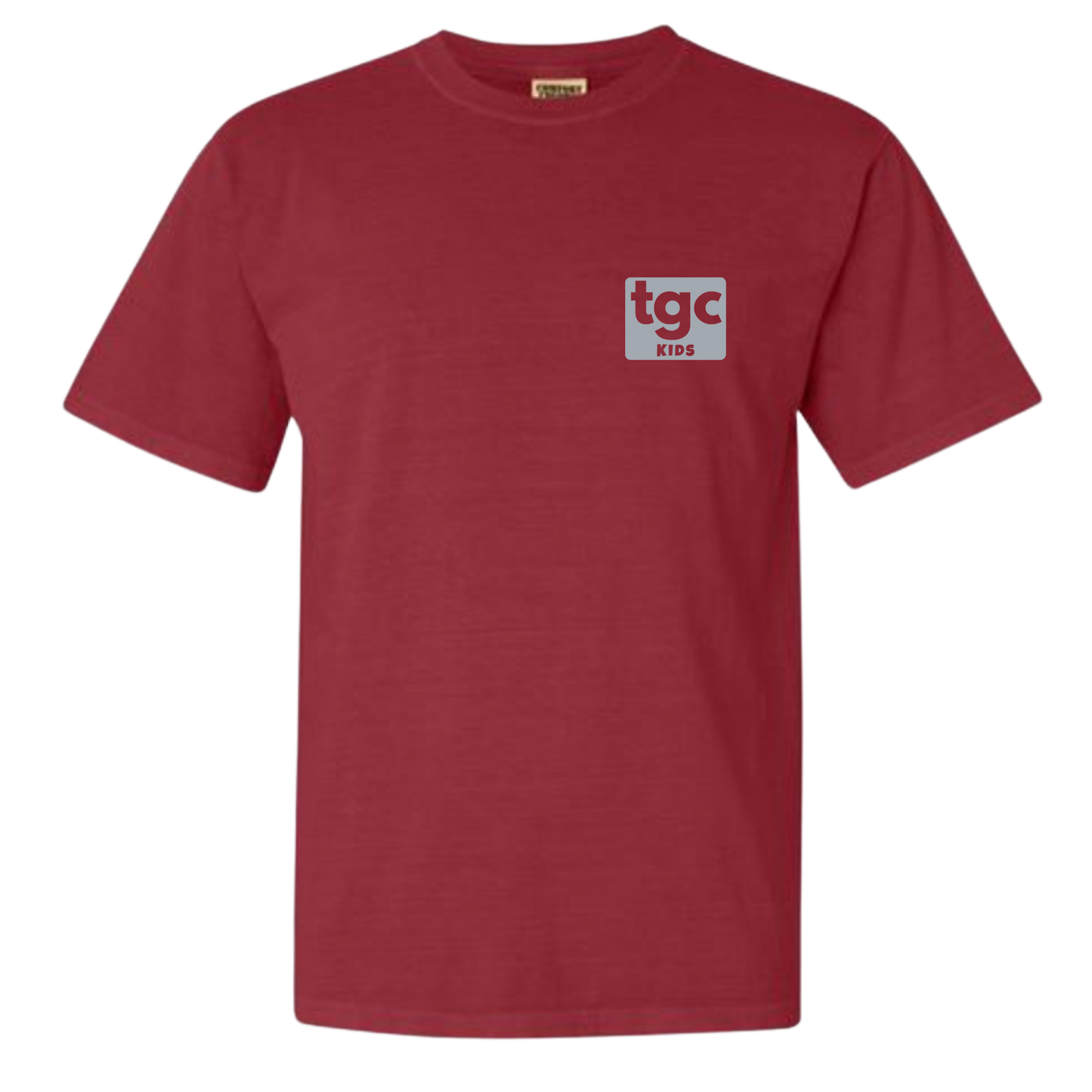 TGC Kids- Crimson Comfort Color T-Shirts - Logo
