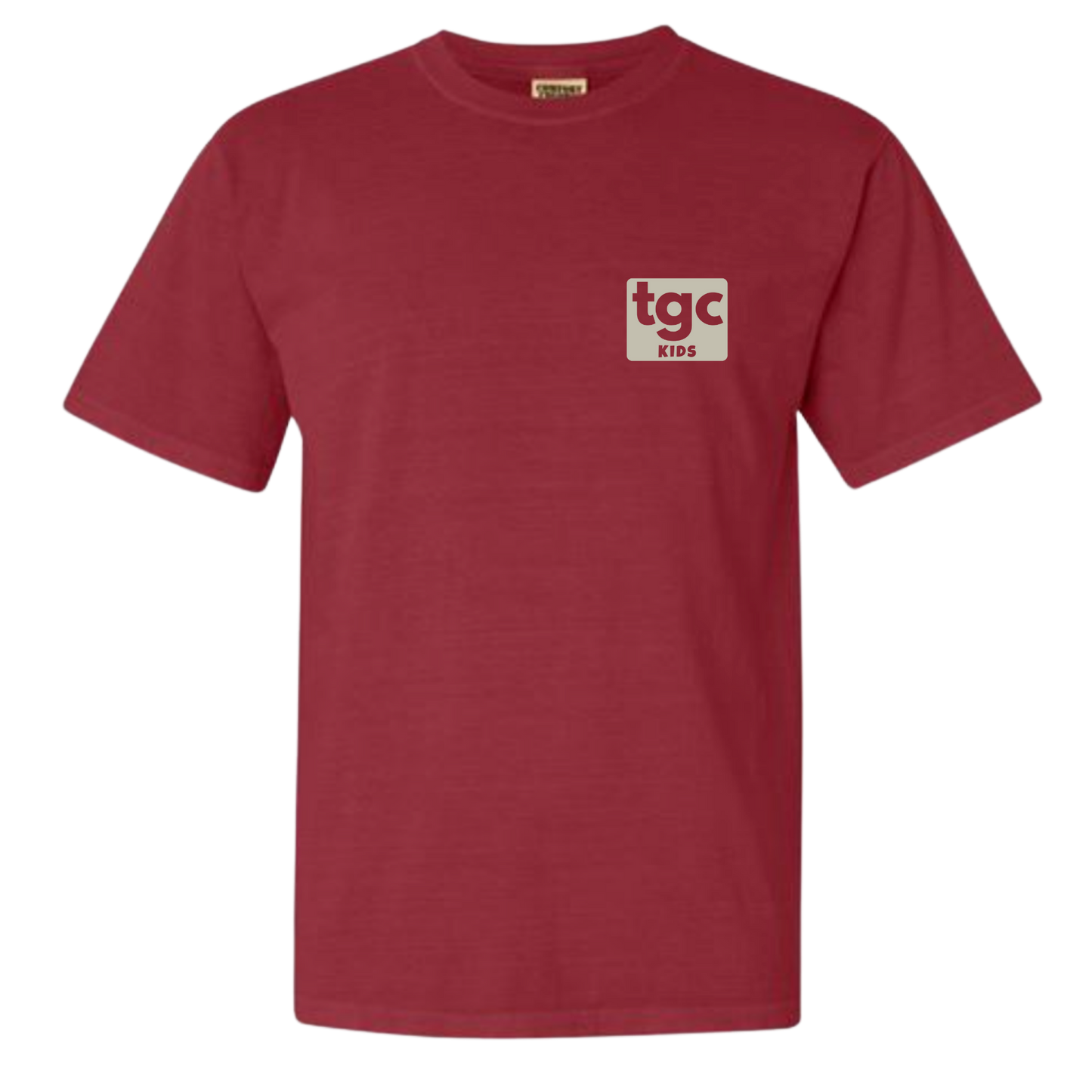 TGC Kids- Crimson Comfort Color T-Shirts - Logo