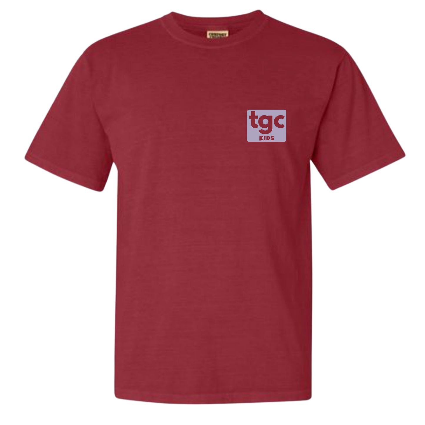 TGC Kids- Crimson Comfort Color T-Shirts - Logo