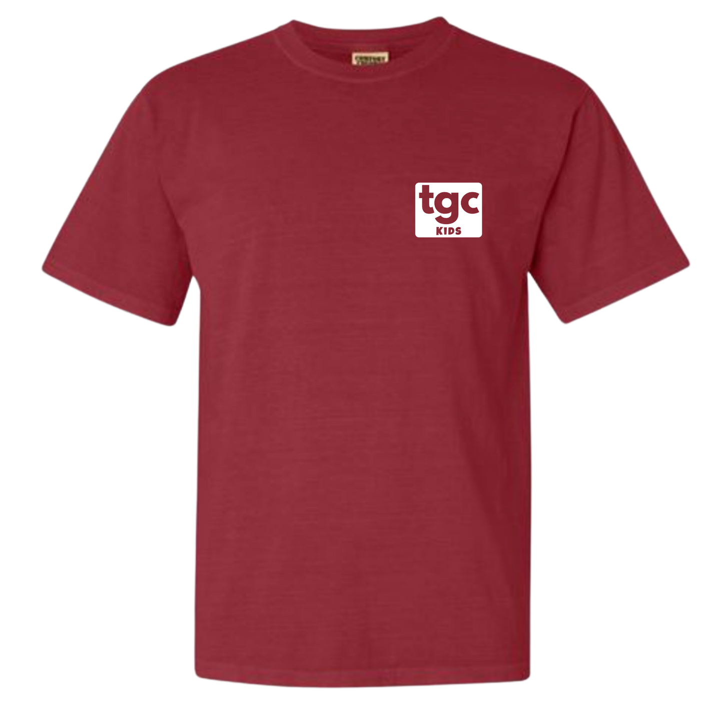 TGC Kids- Crimson Comfort Color T-Shirts - Logo
