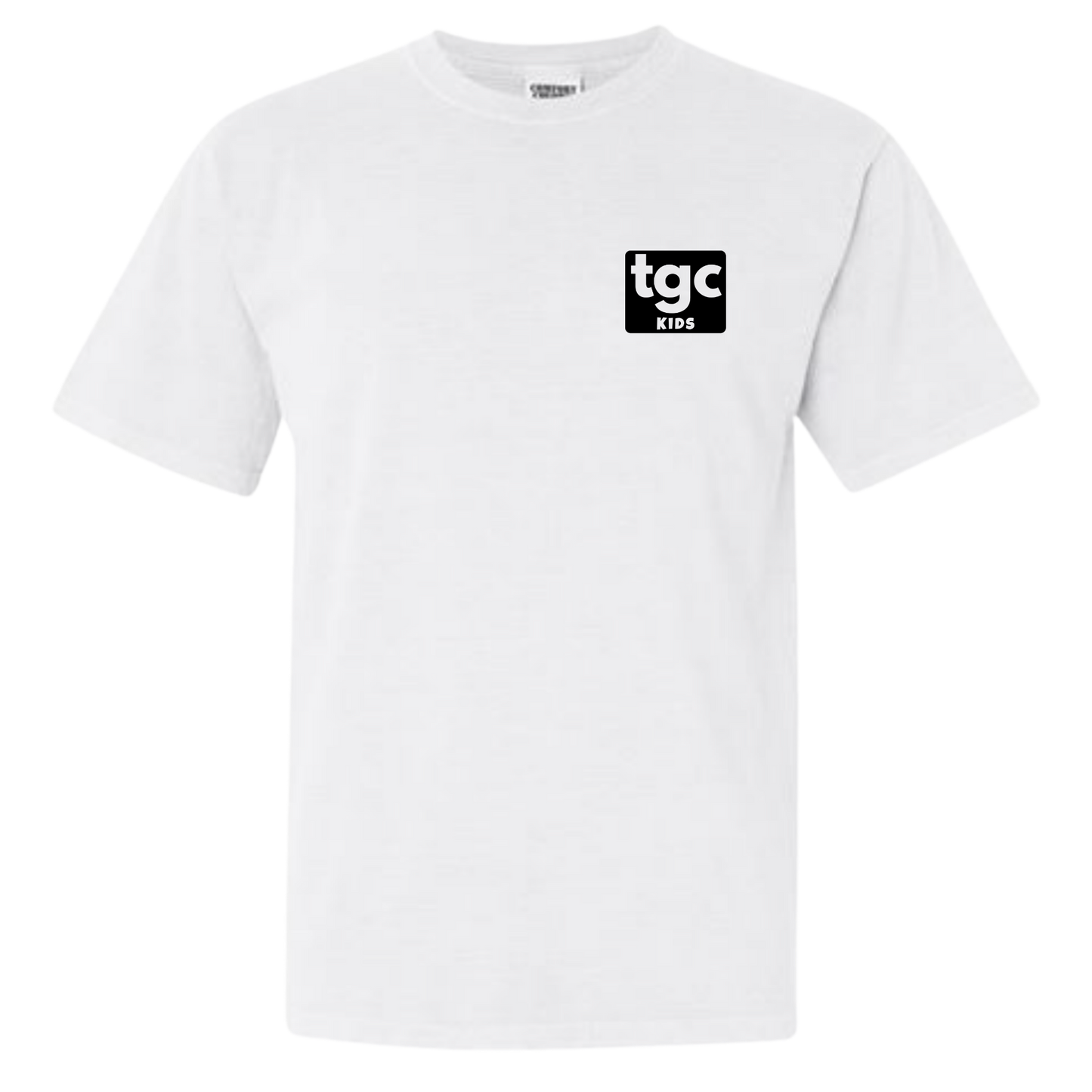TGC Kids- White Comfort Color T-Shirts - Logo
