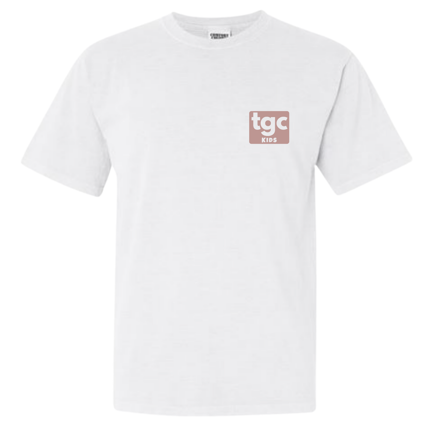 TGC Kids- White Comfort Color T-Shirts - Logo