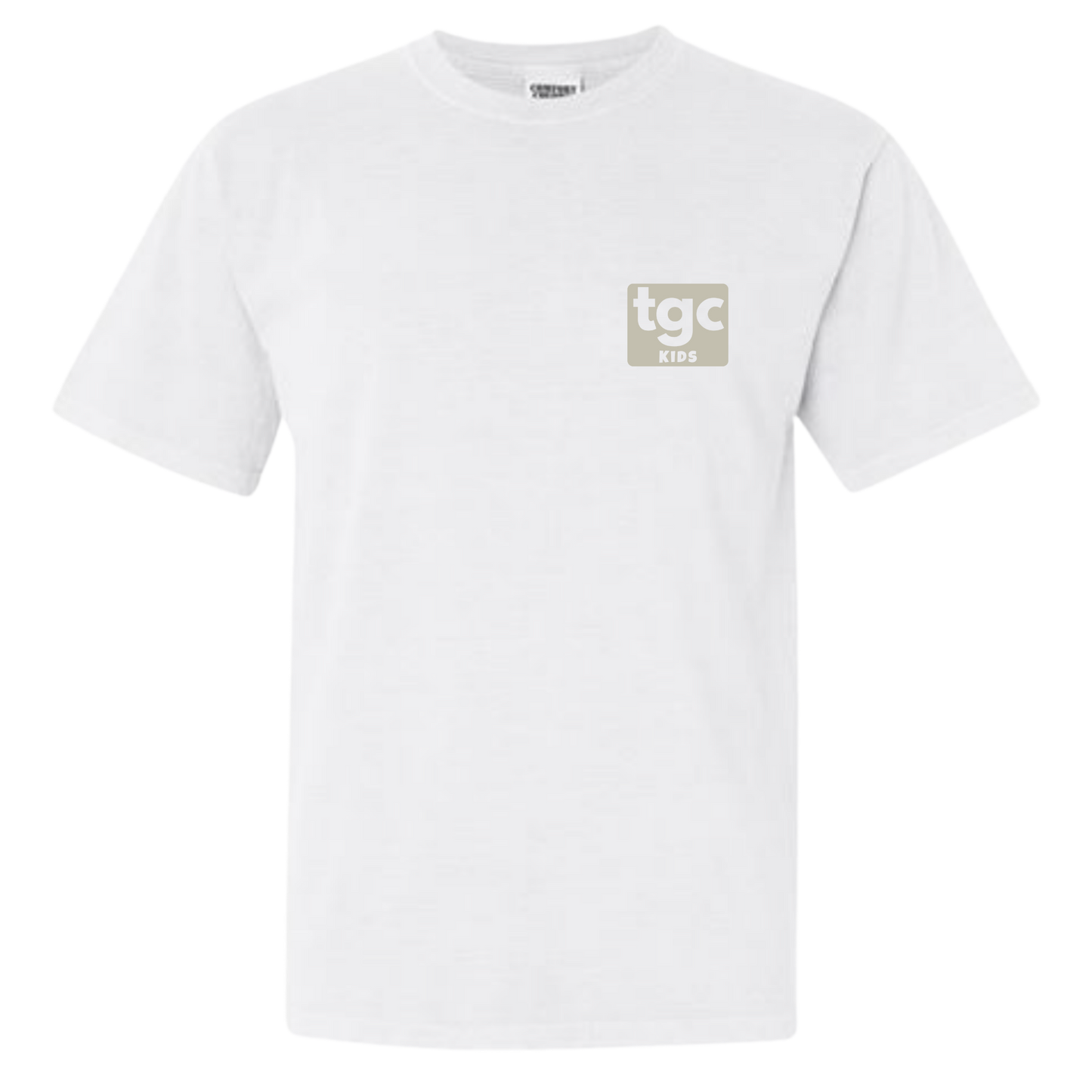 TGC Kids- White Comfort Color T-Shirts - Logo