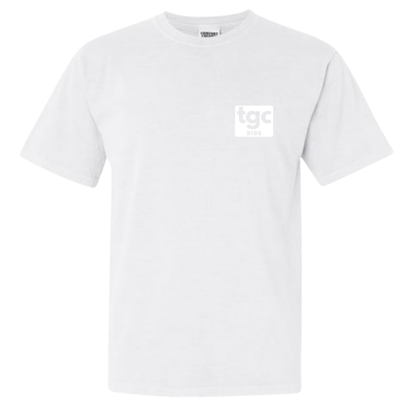 TGC Kids- White Comfort Color T-Shirts - Logo
