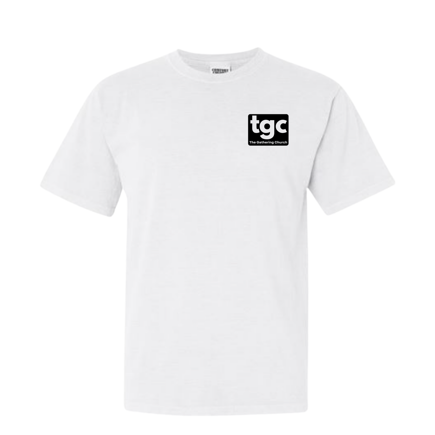 TGC White Comfort Color T-Shirts- Logo