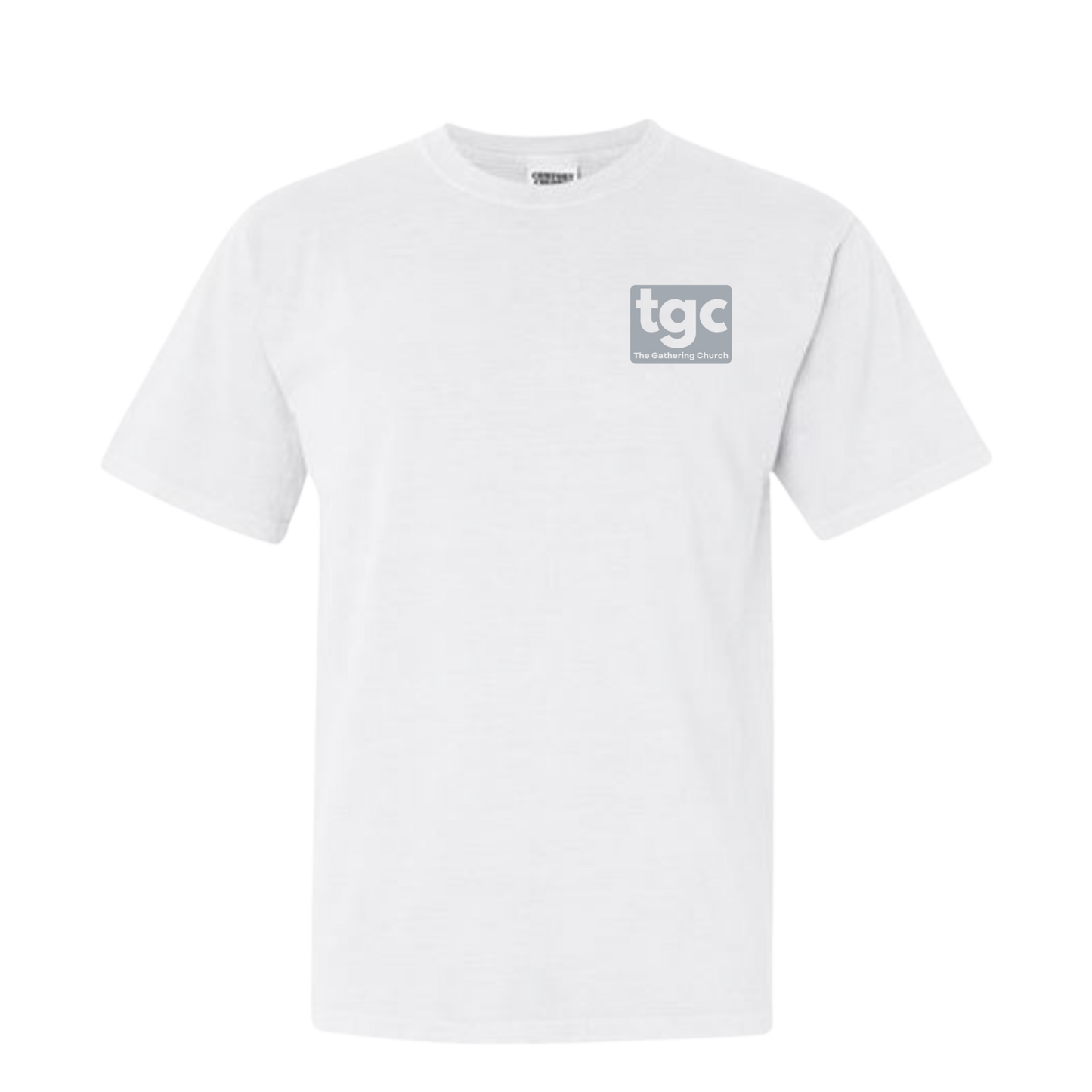 TGC White Comfort Color T-Shirts- Logo