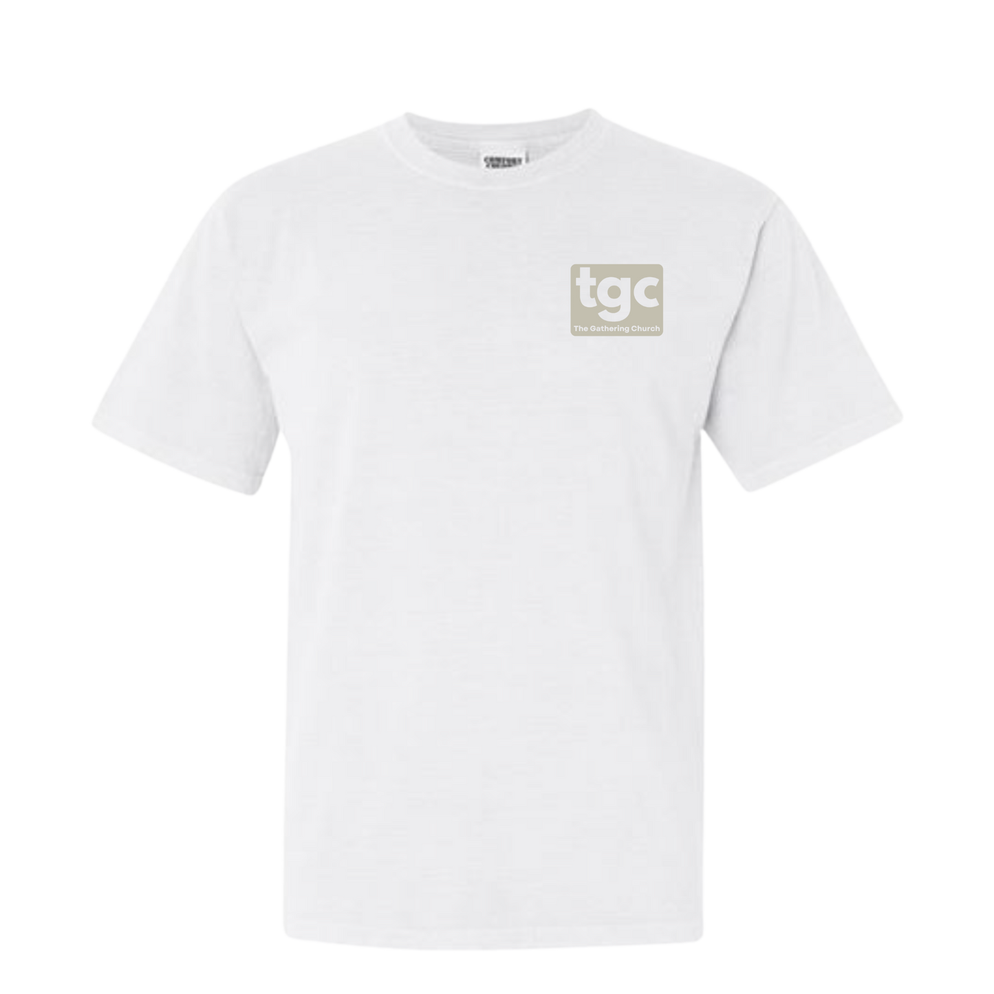 TGC White Comfort Color T-Shirts- Logo
