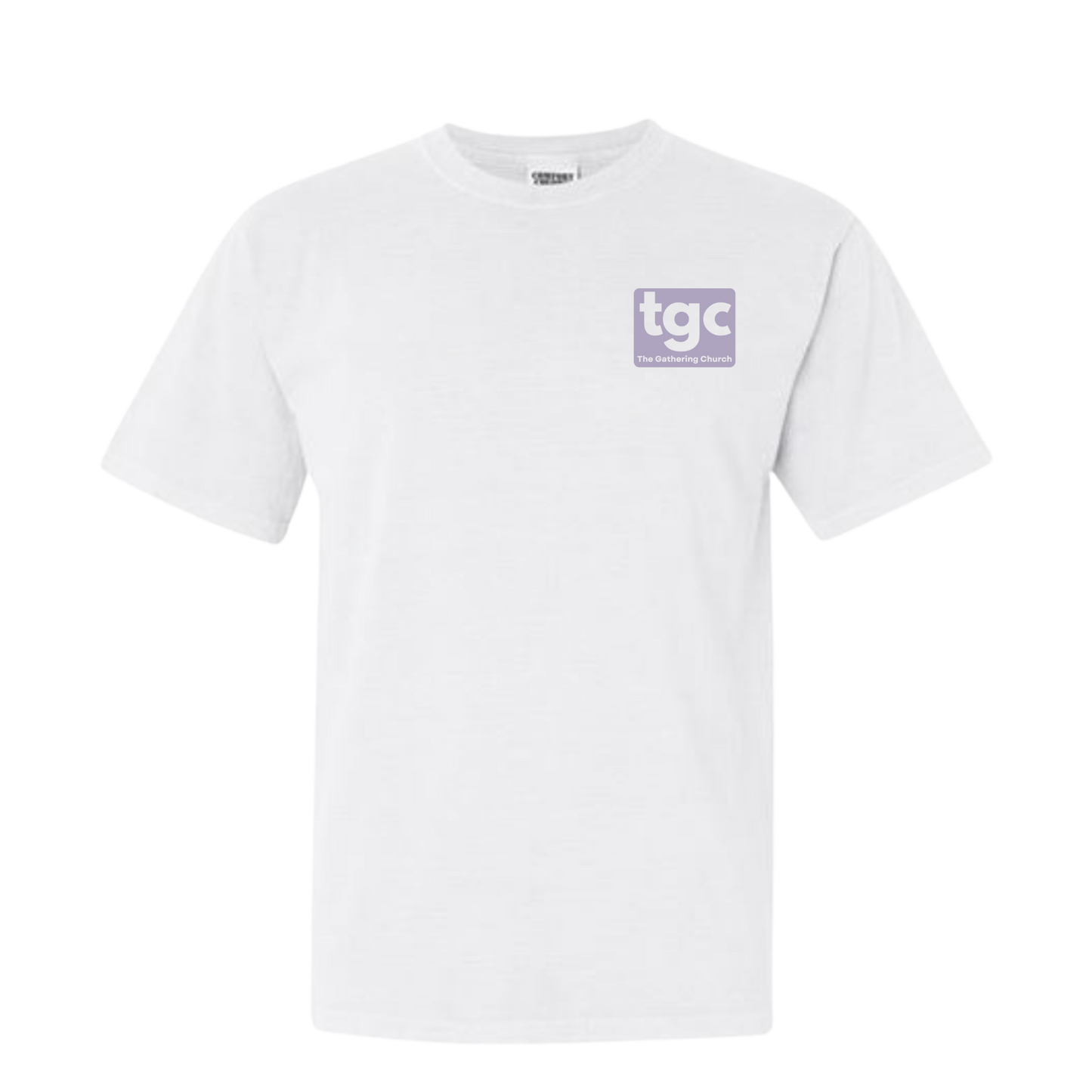 TGC White Comfort Color T-Shirts- Logo