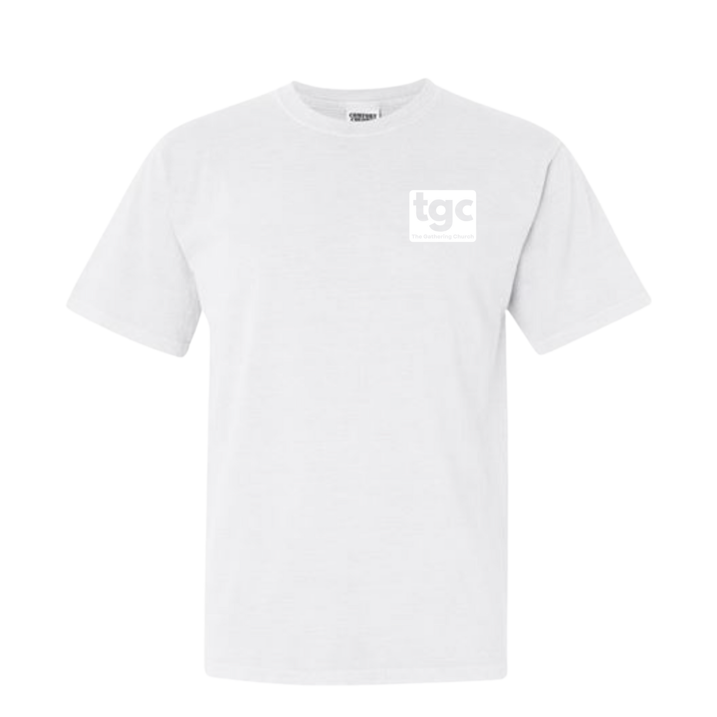 TGC White Comfort Color T-Shirts- Logo