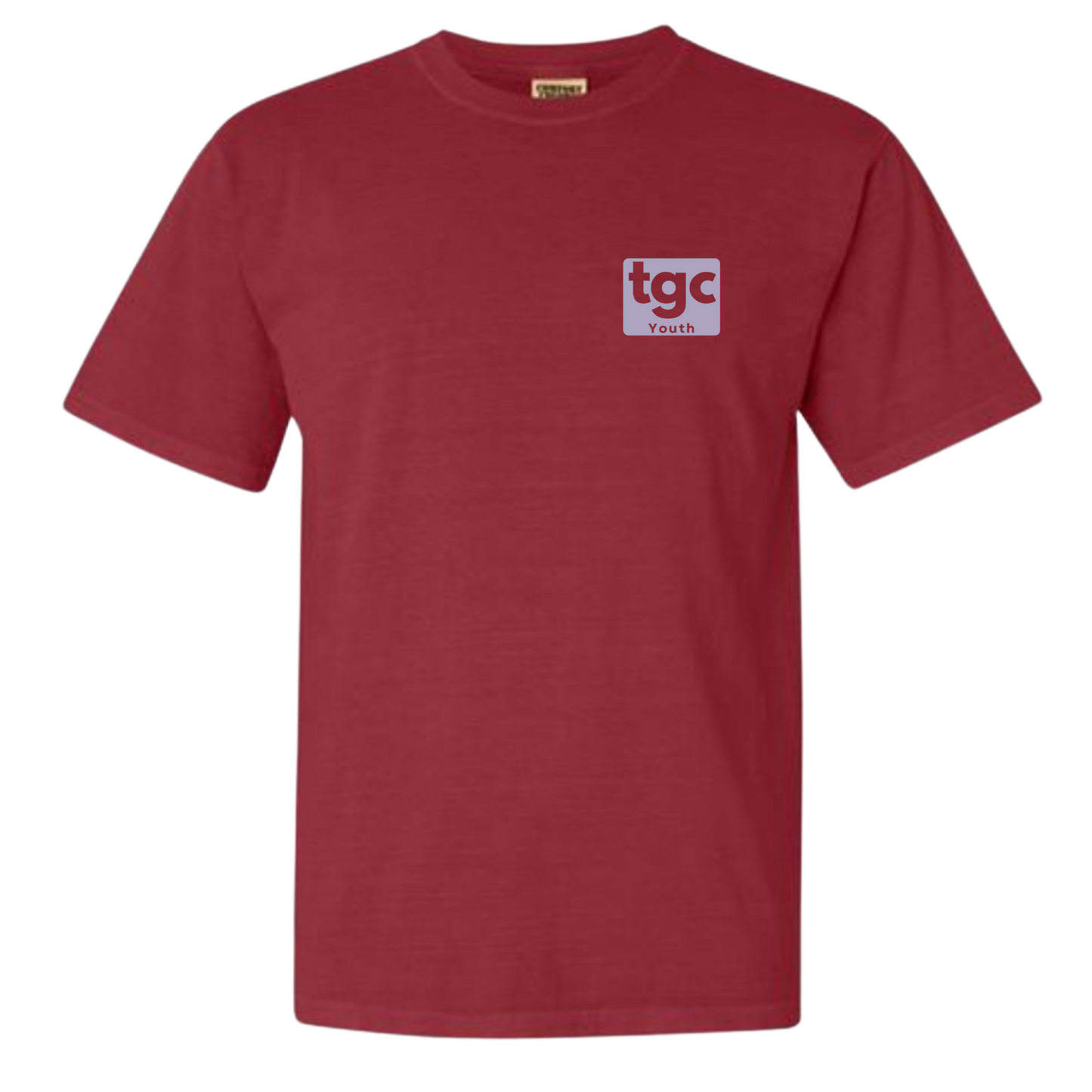 TGC Youth- Crimson Comfort Color T-Shirts - Logo