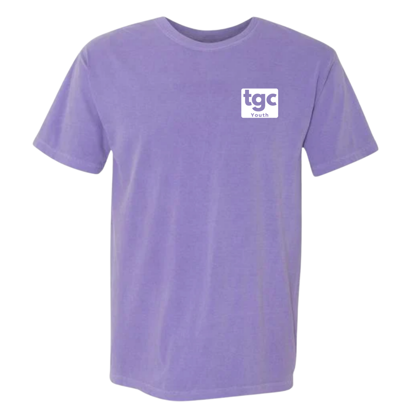 TGC Youth- Violet Comfort Color T-Shirts - Logo