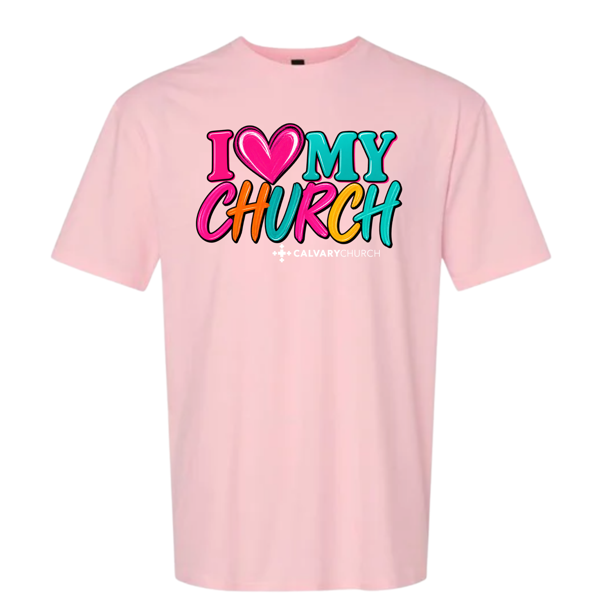 Neon I Love My Church — Light Pink