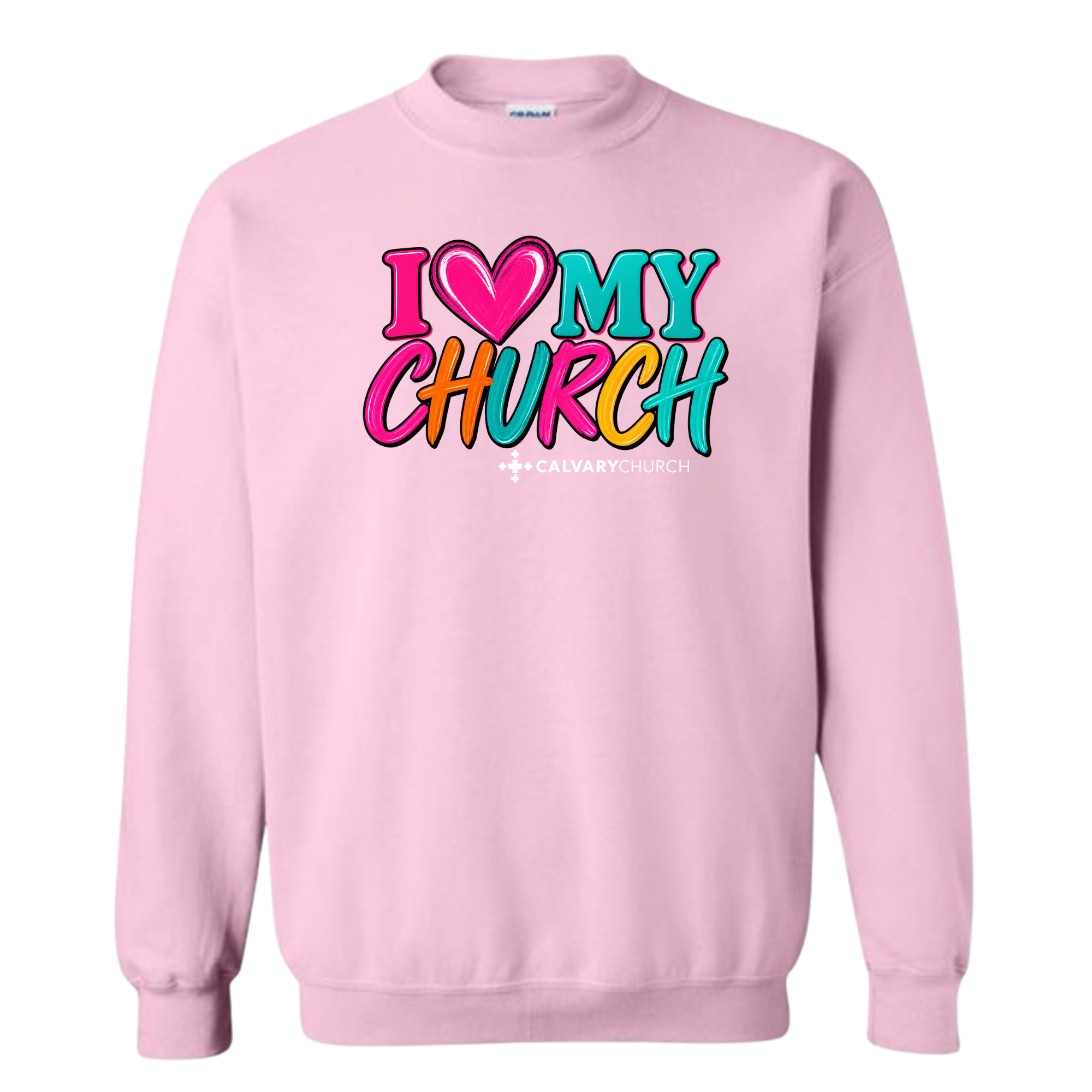 Neon I Love My Church — Light Pink