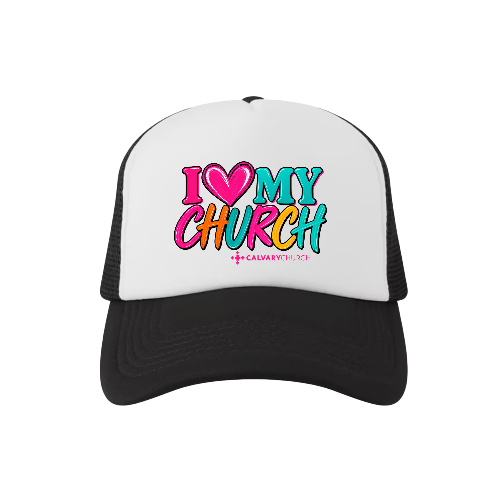 Calvary - I Love My Church hat- Black