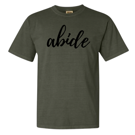 TGC Sage Comfort Color T-Shirts - Script font