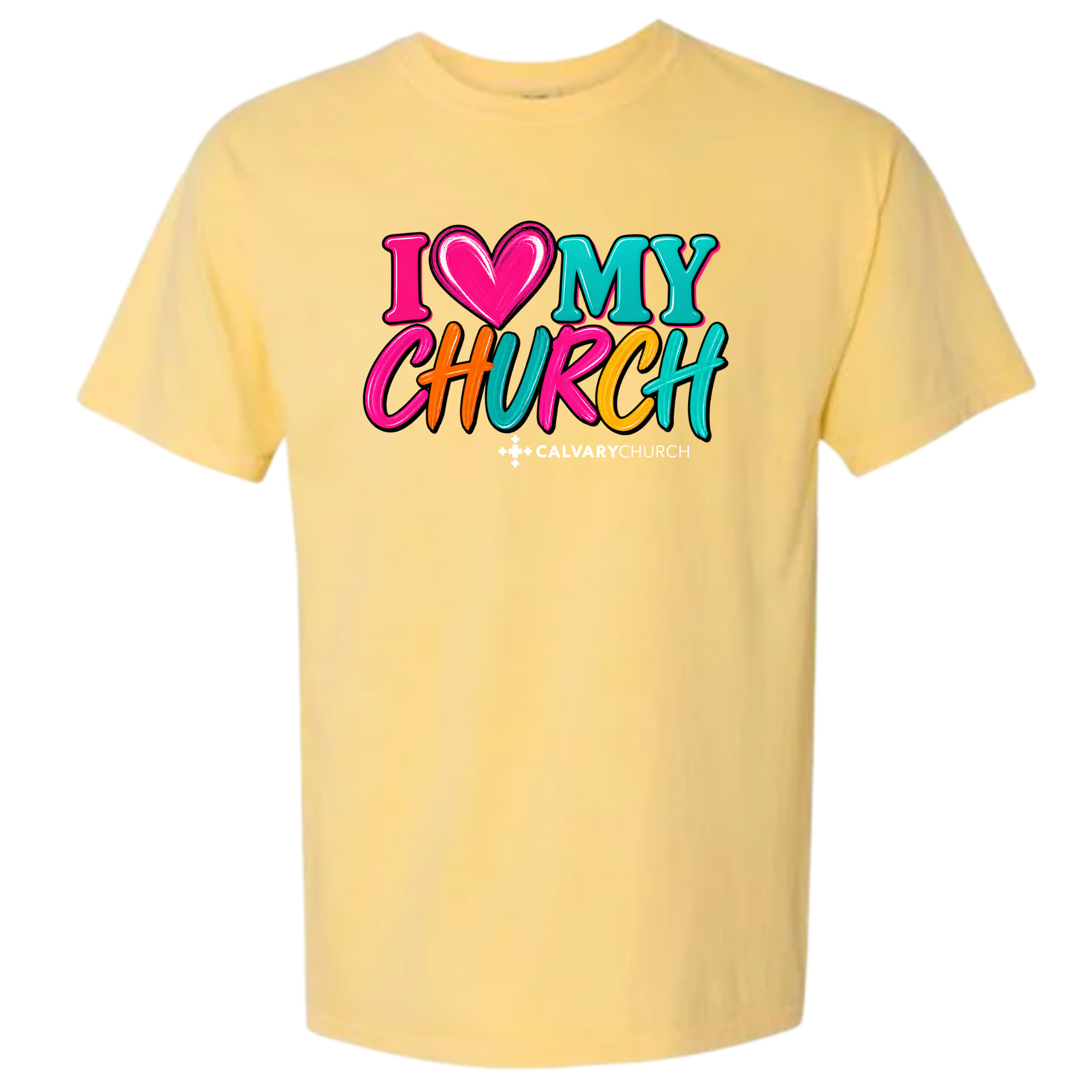 Neon I Love My Church- CC Butter