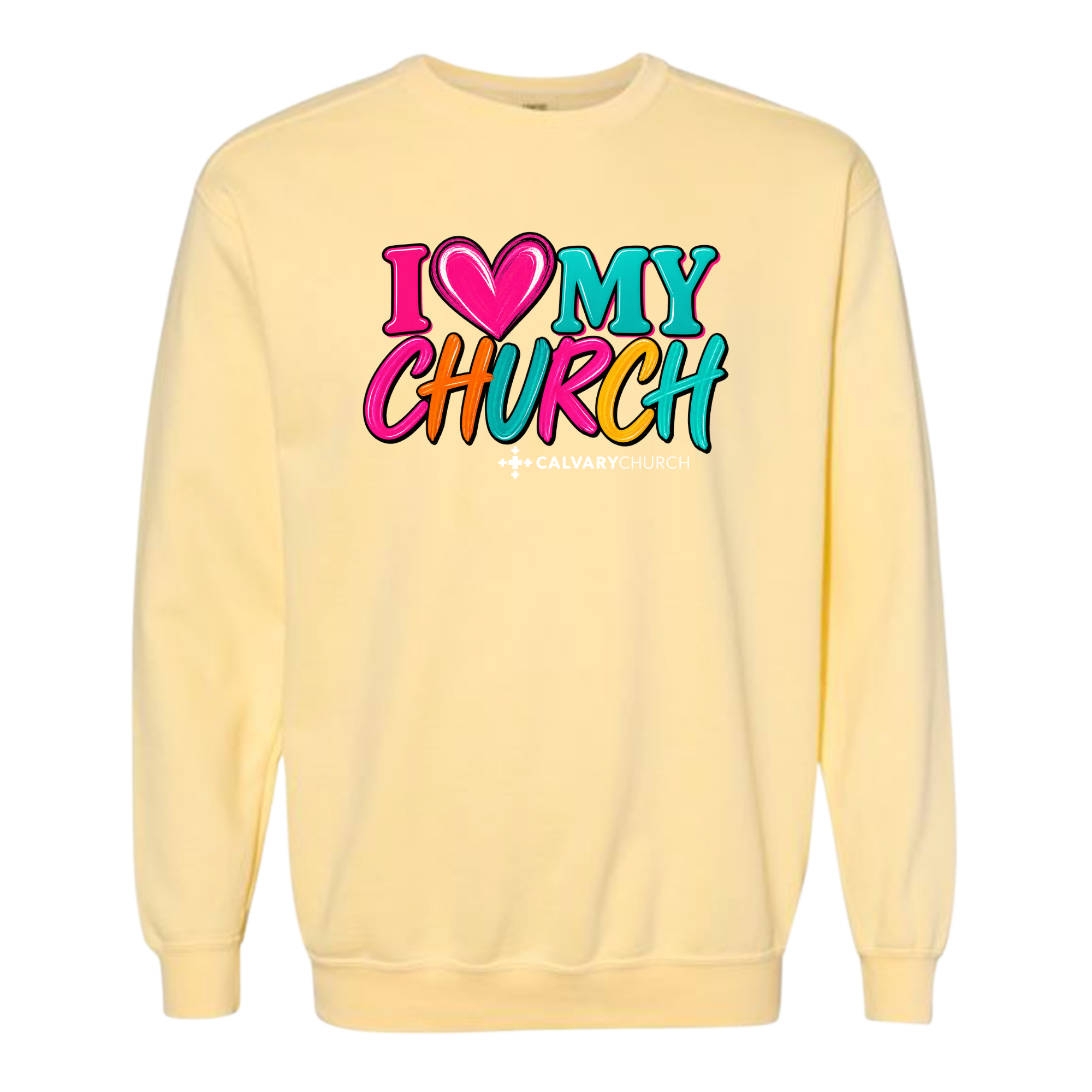 Neon I Love My Church- CC Butter