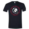 Taking the Gospel- Black Gildan Softstyle T-Shirt - Red Design