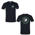 Taking the Gospel- Black Gildan Softstyle T-Shirt - Green Design on Back