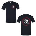 Taking the Gospel- Black Gildan Softstyle T-Shirt - Red Design on Back