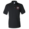 Taking the Gospel- Black Polo- Red Design