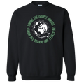 Taking the Gospel- Black Sweatshirt - Green Design