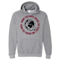 Taking the Gospel- Graphite Heather Hoodie - Red Design
