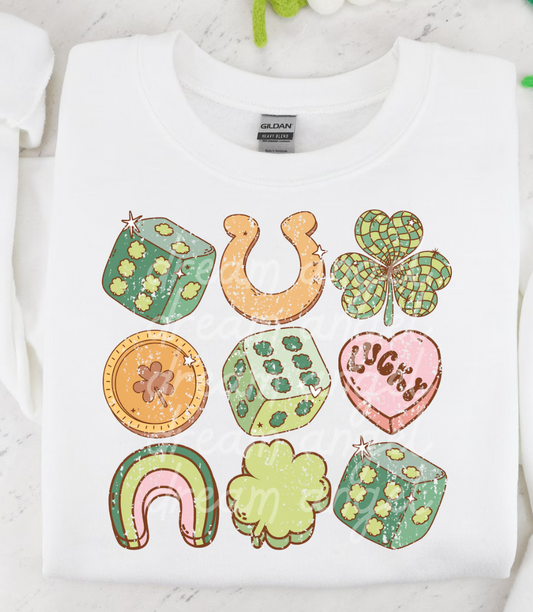 Horseshoe and Clovers