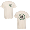 Taking the Gospel- Comfort Color Ivory T-Shirt - Green Design on Back
