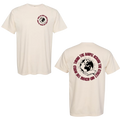 Taking the Gospel- Comfort Color Ivory T-Shirt - Red Design on Back