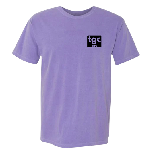 TGC Kids- Violet Comfort Color T-Shirts - Logo