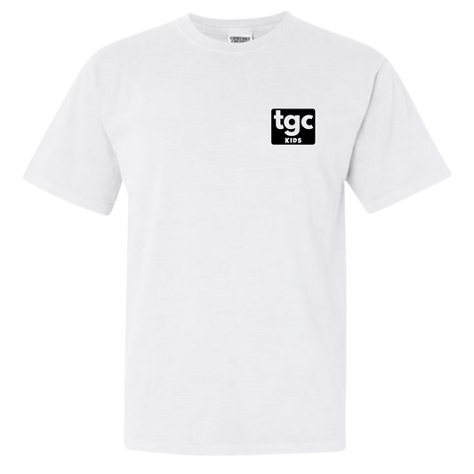 TGC Kids- White Comfort Color T-Shirts - Logo
