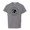 Taking the Gospel- Kids Graphite Heather Gildan Softstyle T-Shirt - Red Design