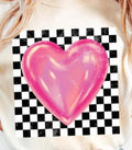 Pink Heart – Checkered Valentine