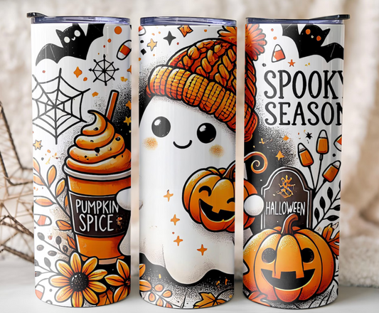 Cute Ghost Spooky Season 20 oz Tumblers