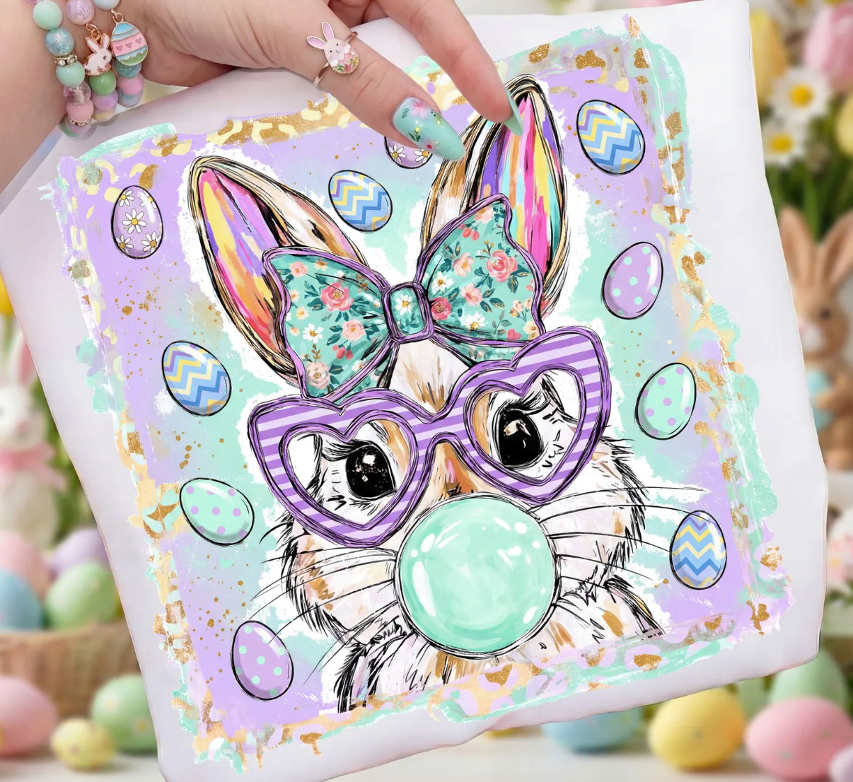 Bunny with Glasses and Bubble