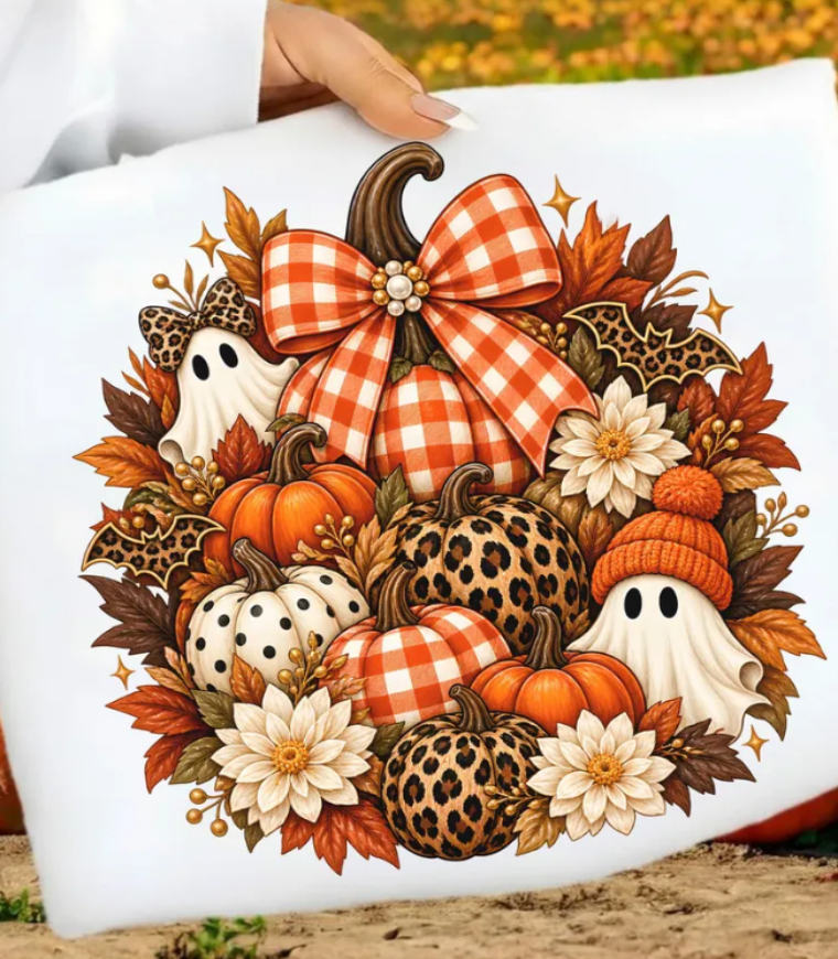Pumpkins, Ghosts & Bows