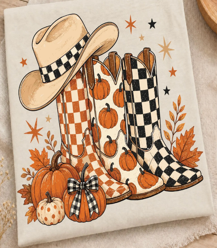 Fall Boots & Pumpkins