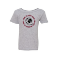 Taking the Gospel- Toddler Sport Gray Gildan  T-Shirt - Red Design