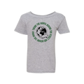 Taking the Gospel- Toddler Sport Gray Gildan  T-Shirt - Green Design