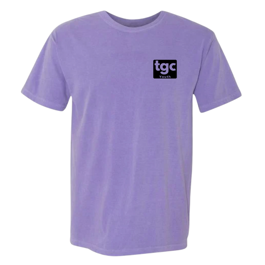 TGC Youth- Violet Comfort Color T-Shirts - Logo